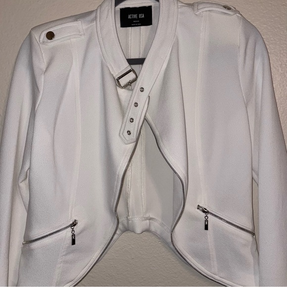 Fashion Faux Motorcycle Jacket! NWOT! - Picture 2 of 12